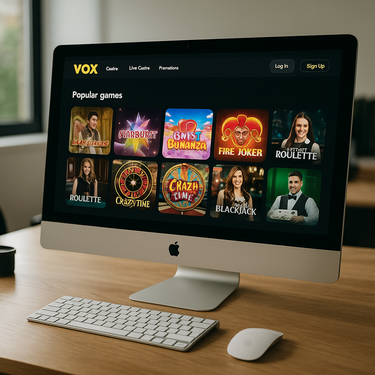 Vox Casino - Desktop Platform Interface - Smart Design